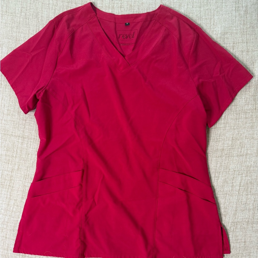 Hot pink Scrub Top